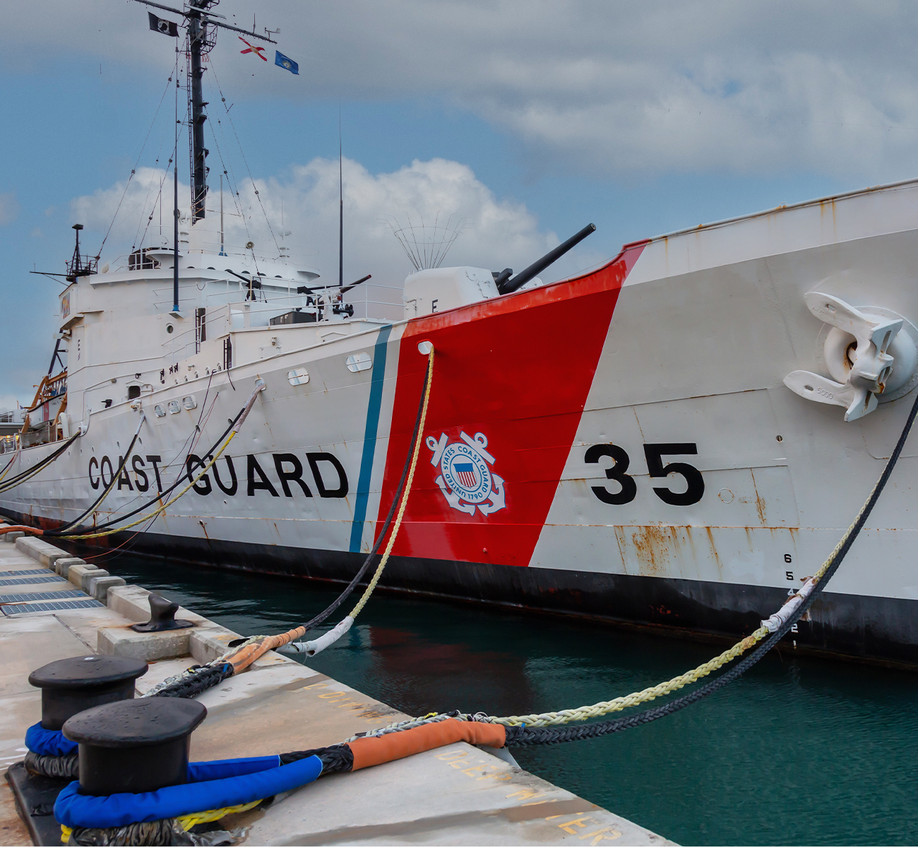 coast guard boat in the water