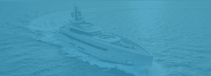 Yacht cruising on the water